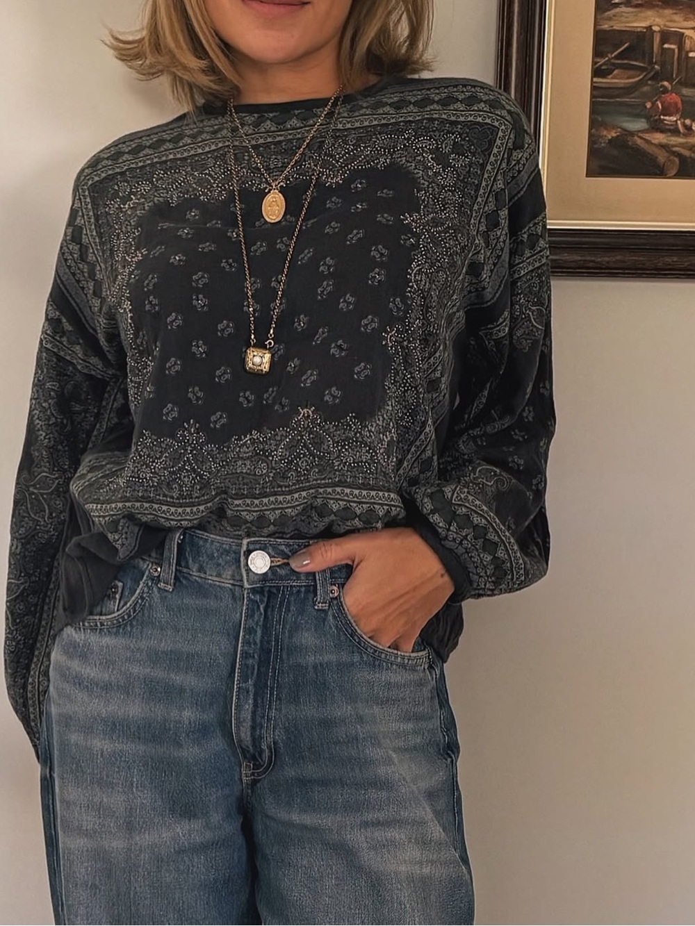 Zara new boho style blouse